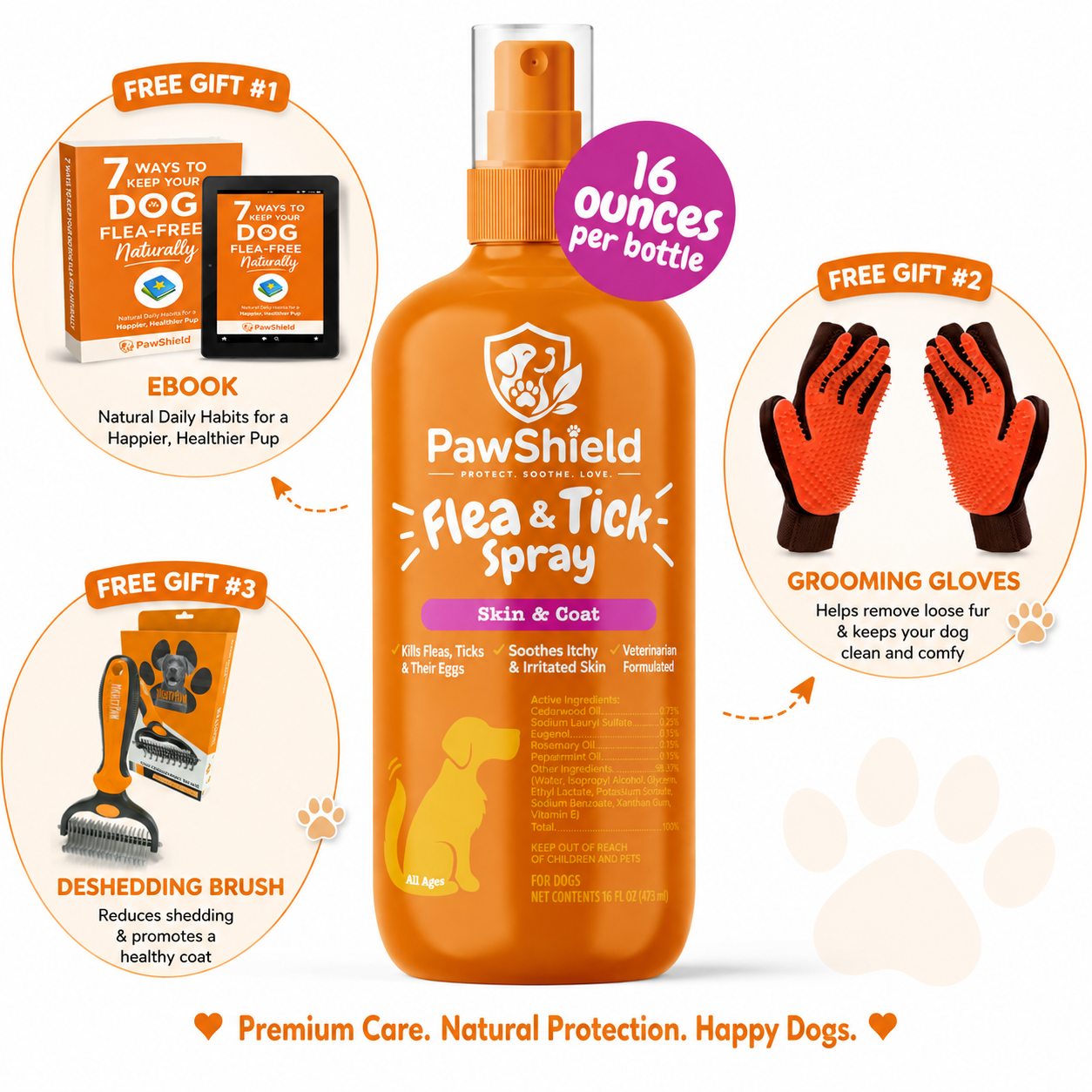 PawShield™ Natural Flea & Tick Defense Spray
